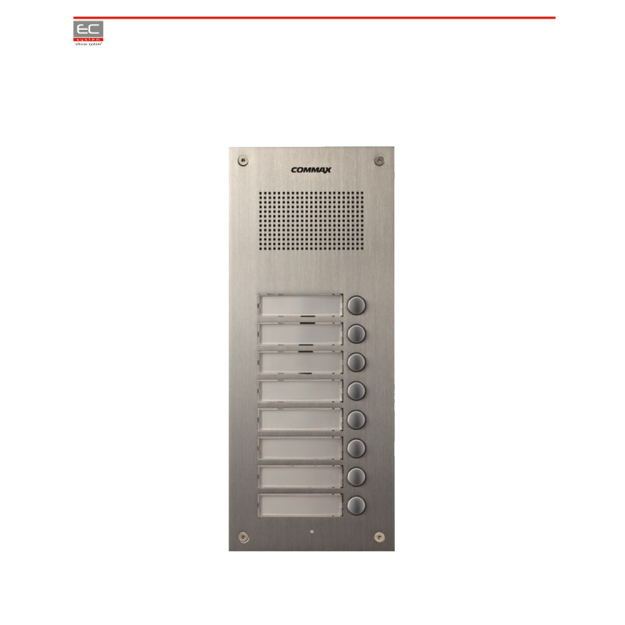 Bránková stanica videovrátnika s RFID čítačkou COMMAX DR-8UM/RFID EC-DR-8UM/RFID