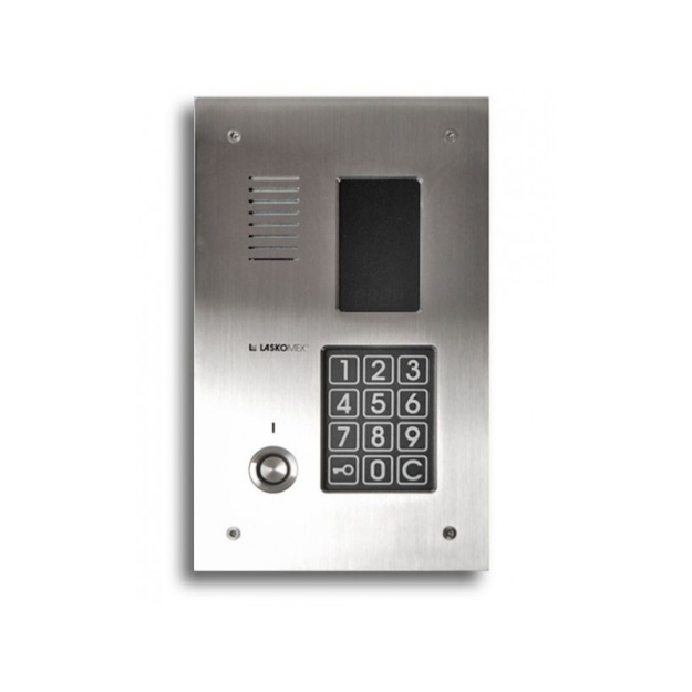 Vonkajší audio panel domofónu s klávesnicou a čítačkou Dallas Laskomex CP-3123TP INOX EC-13925