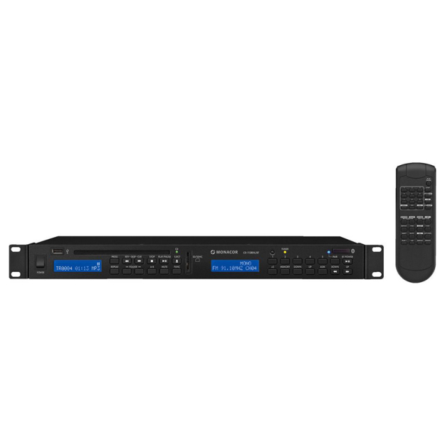 CD-112RDS/BT - CD/MP3/SD/Bluetooth prehrávač/FM tuner - MONACOR