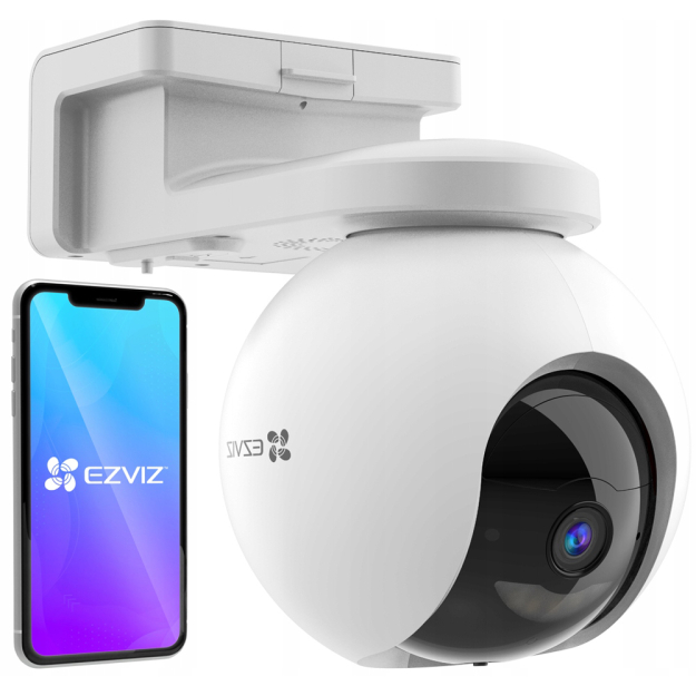 HB8 2K+ - Otočná WiFi kamera, 4Mpx, Automatické sledovanie, Audio, 10400mAh - EZVIZ