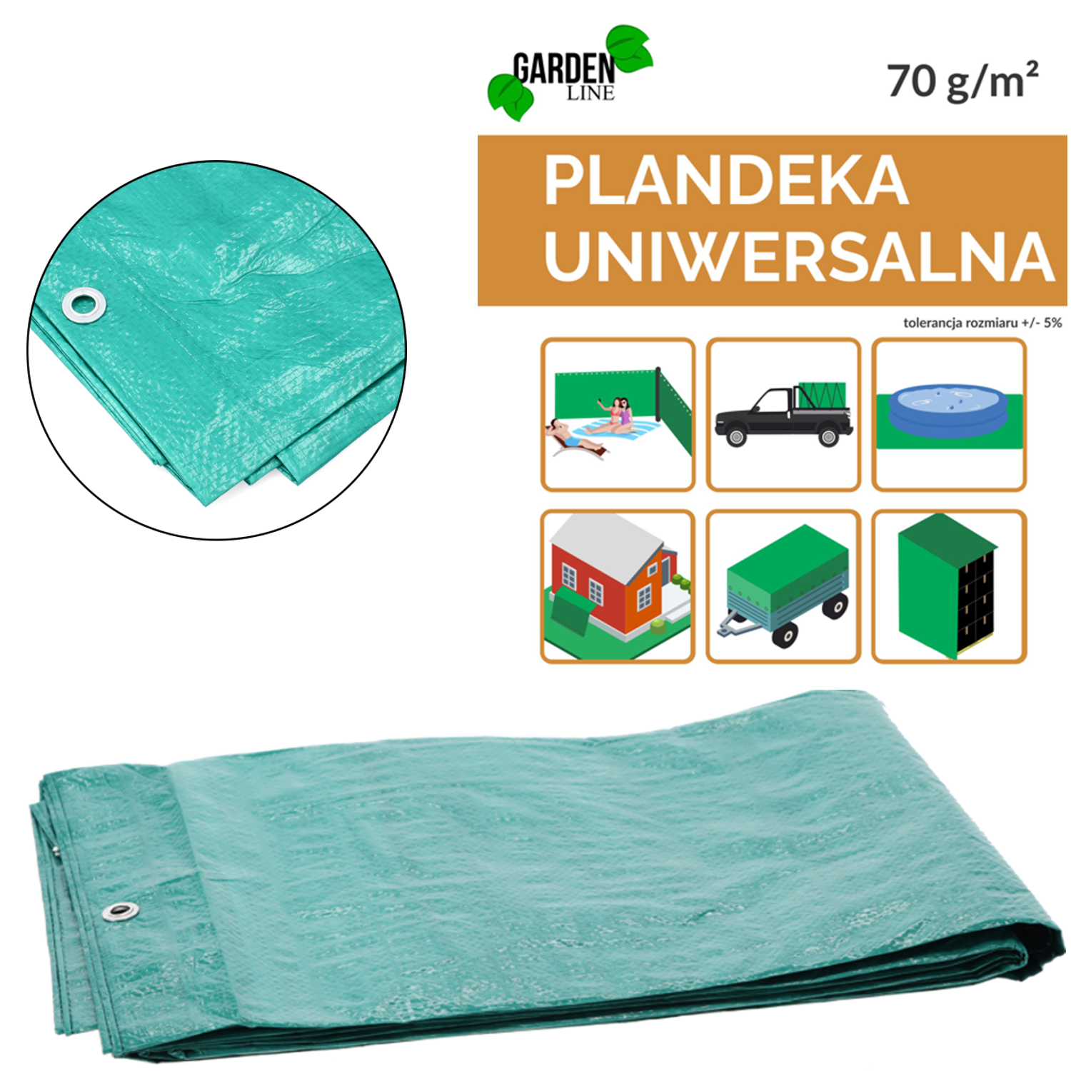 Zelena plachta 2X3 m CH-DEK4126