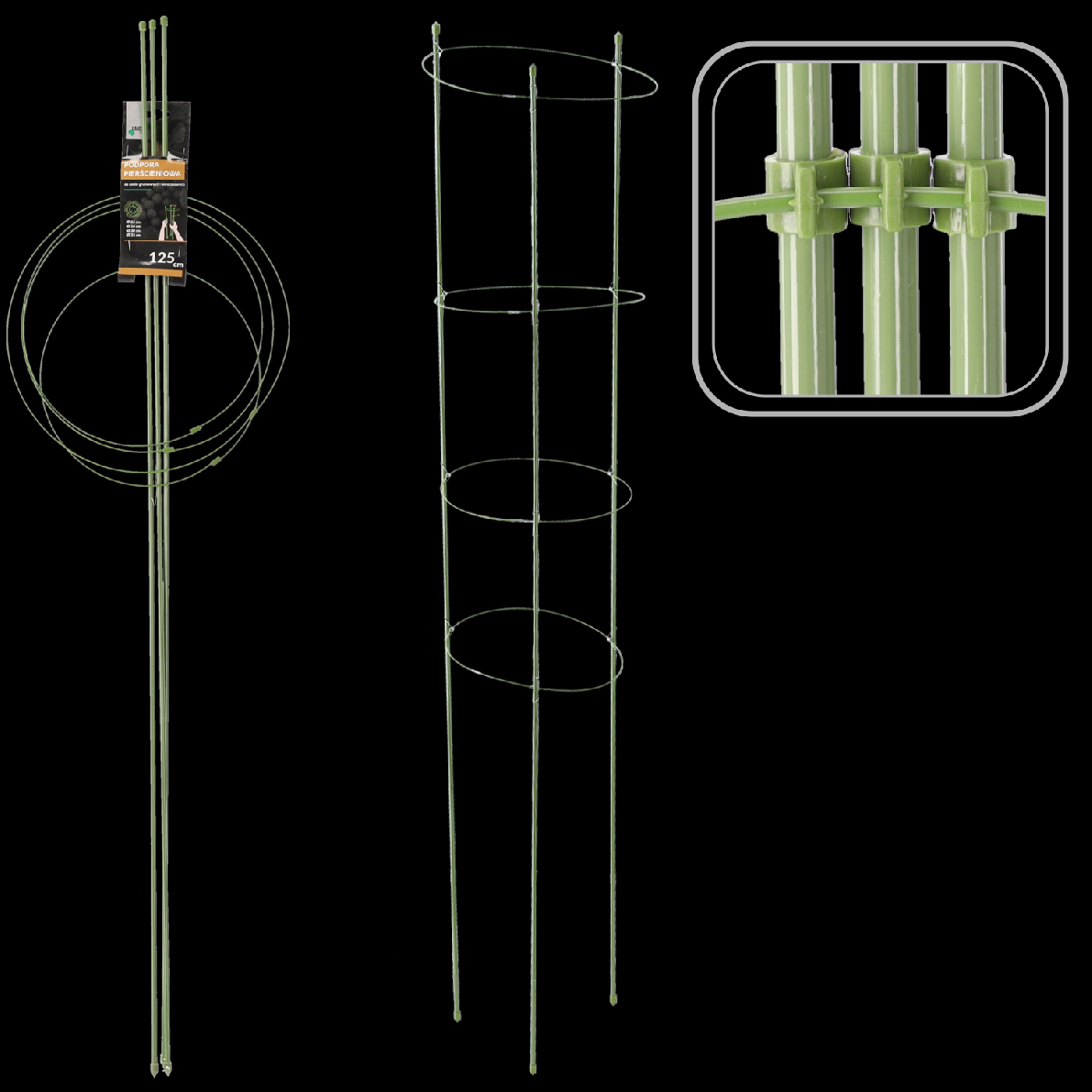 Kruhová podpera na rastliny 125 cm CH-DEN1775