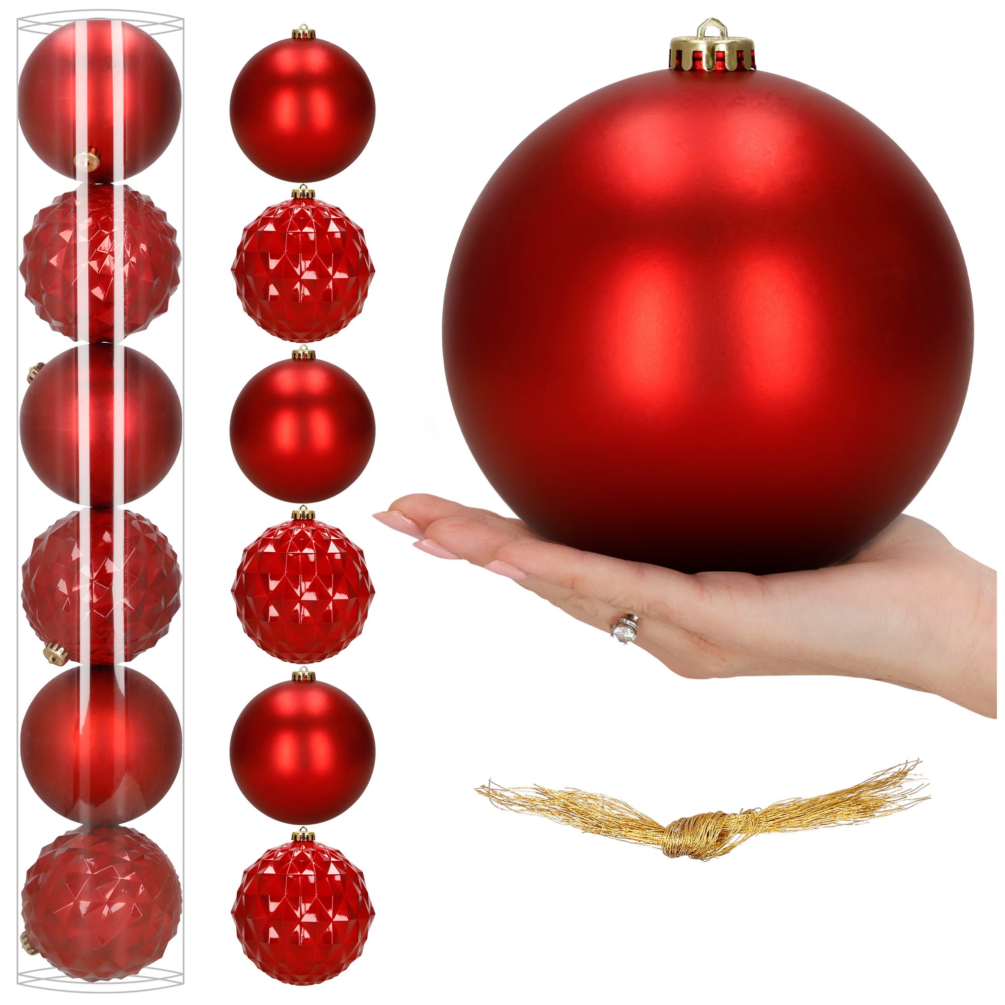 Set vianočných gul, 15 cm S-CA1528