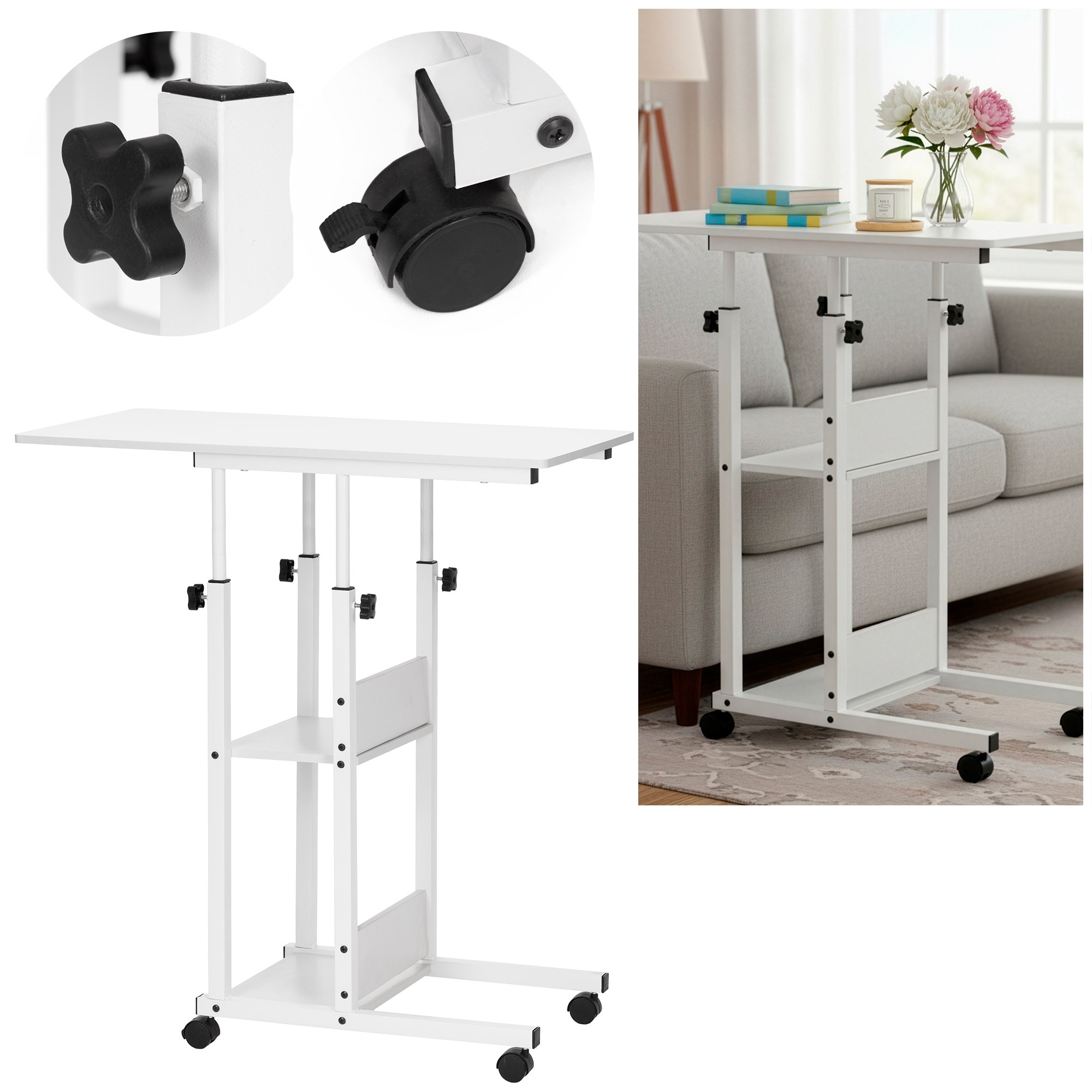 Springos HF0059 MOBILNÝ STÔL 73-85 X 40 X 80 CM