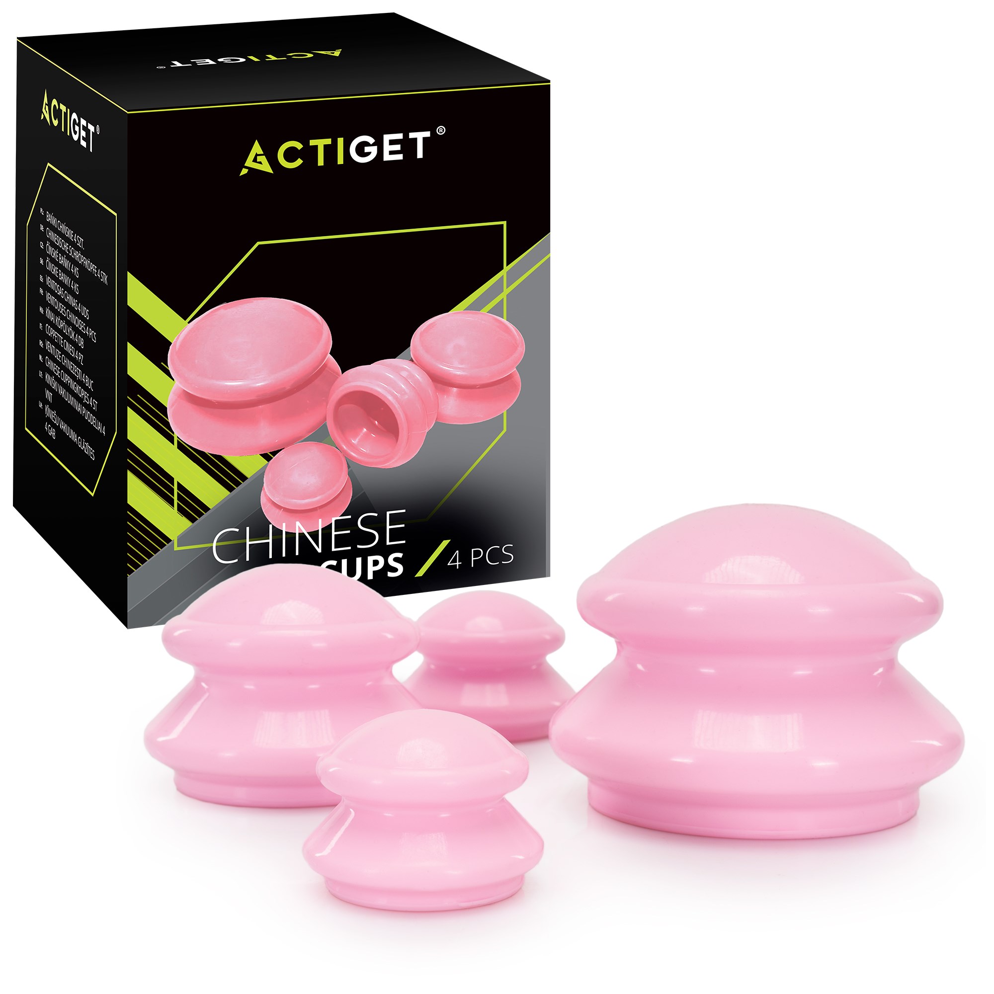 Masážne banky na bankovanie 4 ks S-ACT0027