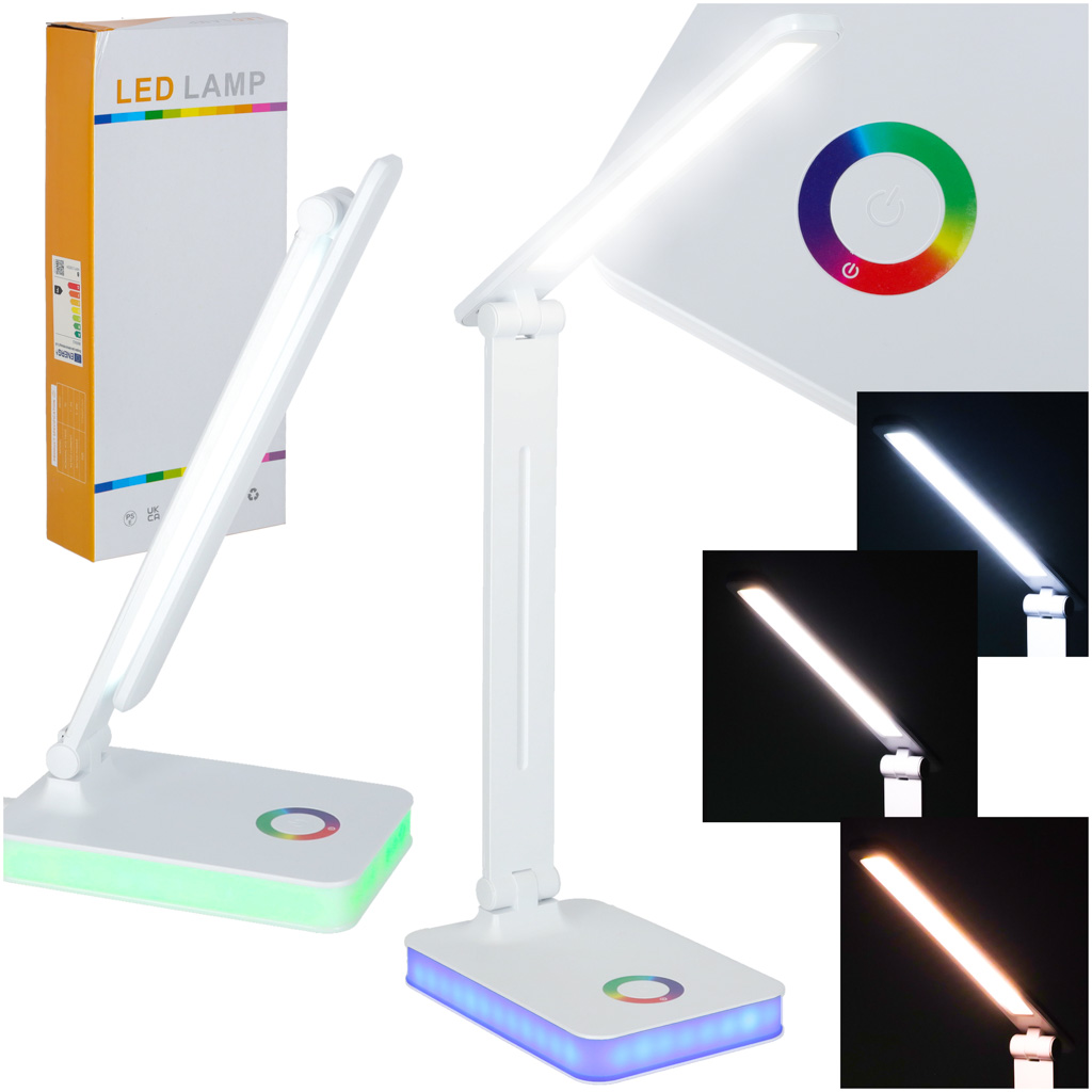 Dotyková LED stolná lampa USB s farebným podsvietením ik-KX2986