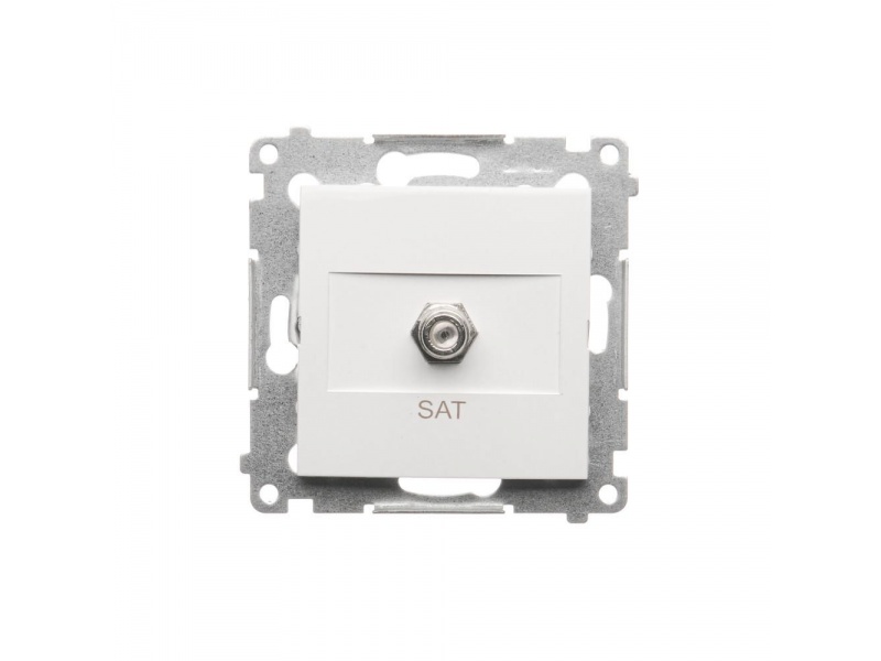 KONTAKT-simon Zásuvka 1 x SAT "F" Simon 54 premium modul biela