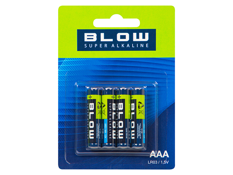 Alkalické batérie AAA BLOW SUPER ALKALINE LR3 bli