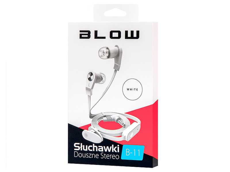 BLOW Slúchatká do uší B-11 biele