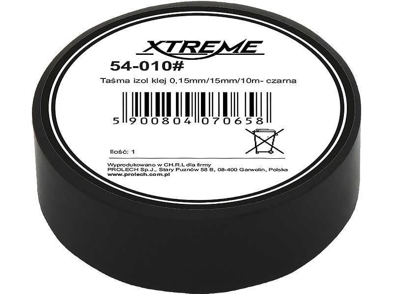 XTREME Izolačná páska 0,15mm/15mm/10m- čierna 54-010#