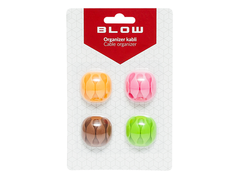 BLOW Držiak na káble - samolepiace 3 klipy