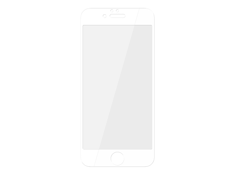 3D tvrdené sklo pre iPhone 6 5,5" biele