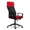 Kancelárska stolička Sydney červená/čierna mikrosieť