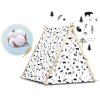 Detský stan so svetlom - biely