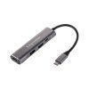 USB-C hub 4v1 s HDMI, USB 3.0, USB 2.0 a USB-C Power Delivery L-KM0400