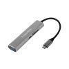 USB-C hub 5v1 s HDMI, USB 3.0, SD, microSD a USB-C PD L-KM0390