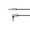 Audio kábel jack 3,5 mm jack uhlový/rovný 1,8 m Krüger&Matz Basic L-KM1243