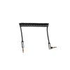 Audio kábel jack 3,5 mm – jack, uhlový/rovný, 1 m, Krüger&Matz Basic L-KM1242