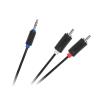 Audio kábel jack 3,5 mm na 2x RCA 5 m Cabletech L-KPO3952-5