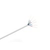 Telefónny kábel 6 žilový YTDY 6 x 0,5mm - okrúhly, 100m, biely