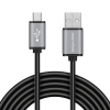 USB-A / micro USB kábel 1 m čierny Krüger&Matz Basic L-KM1235