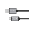 USB-A / micro USB kábel 1 m čierny Krüger&Matz Basic L-KM1235