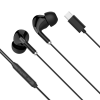 Slúchadlá do uší USB-C s mikrofónom Krüger&Matz C1 čierne L-KMPC1-B