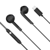 USB-C slúchadlá do uší s mikrofónom Krüger&Matz C2 čierne L-KMPC2-B