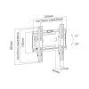 TV držiak na stenu, 50 kg L-UCH0184