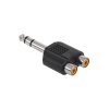 Jack 6,3mm - 2x RCA redukcia ZLA0300