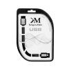 OTG kábel micro USB na USB samicu 20 cm L-KM0333