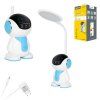 Detská LED stolná lampa robot L-KOM1017
