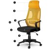 Kancelárska stolička Praha - žltá