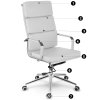 Kancelárska stolička Ryokan biela
