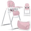 Detská jedálenská stolička Tulo ružová