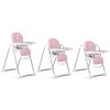 Detská jedálenská stolička Tulo ružová