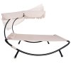 Záhradné lehátko GF2001 krémové