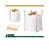 Big bag vrece 500 kg 75 × 75 × 75 cm S-GA0035