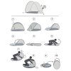 Plážový pop-up stan s UV 50 ochranou 150 × 120 cm S-PT002