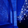 Vianočné LED cencúle 300 LED, modrá + studená biela, 12 m, IP44 S-CL0318