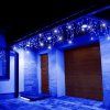 Vianočné LED cencúle 300 LED, modrá + studená biela, 12 m, IP44 S-CL0318