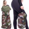 Turistický spací vak s kapucňou 210 × 73 cm camo S-CS0041