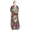 Turistický spací vak s kapucňou 210 × 73 cm camo S-CS0041