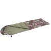 Turistický spací vak s kapucňou 210 × 73 cm camo S-CS0041