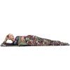 Turistický spací vak s kapucňou 210 × 73 cm camo S-CS0041
