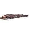 Turistický spací vak s kapucňou 210 × 73 cm camo S-CS0041