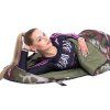 Turistický spací vak s kapucňou 210 × 73 cm camo S-CS0041