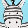 Úložný kôš na hračky 80 l zebra S-HA0109