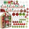 Vianočné ozdoby na stromček 74ks CA1201