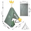 Teepee stan NK-406 Nukido - zelený